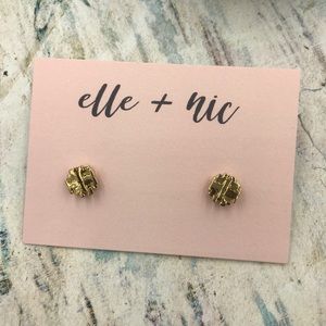 Tory Burch Logo Stud Earrings